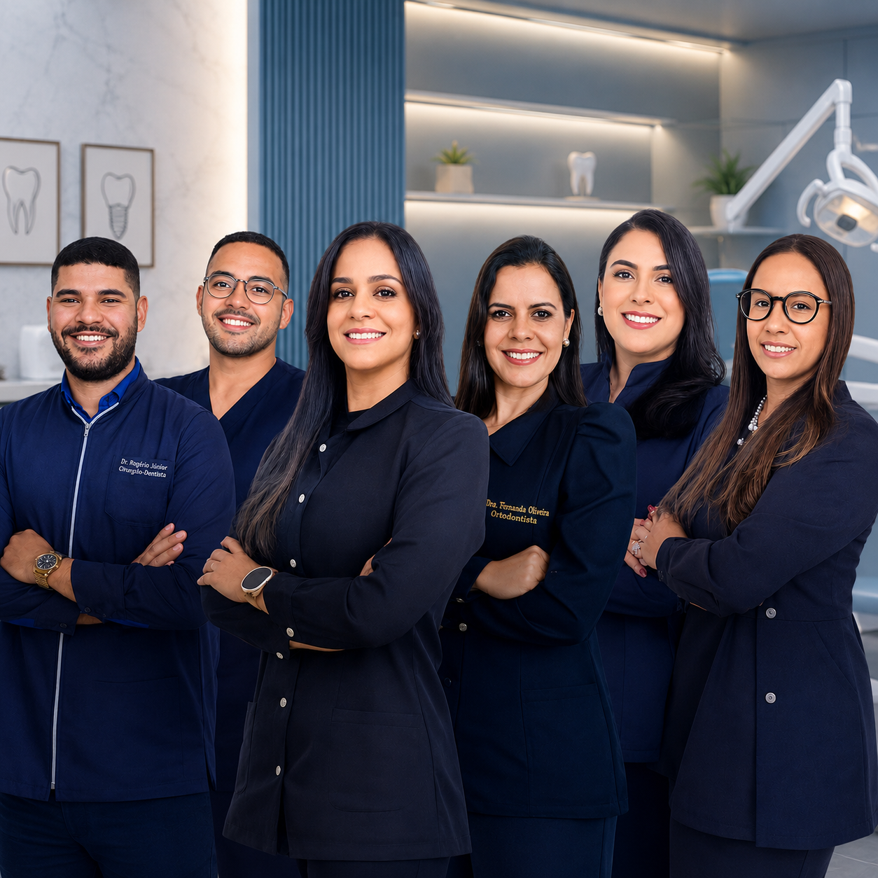 Equipe da Dra. Samara Albernaz Pena — consultório odontológico em Feira de Santana